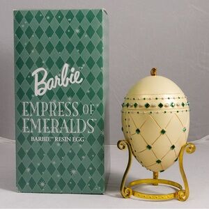 Barbie Empress of Emeralds Resin Egg Avon